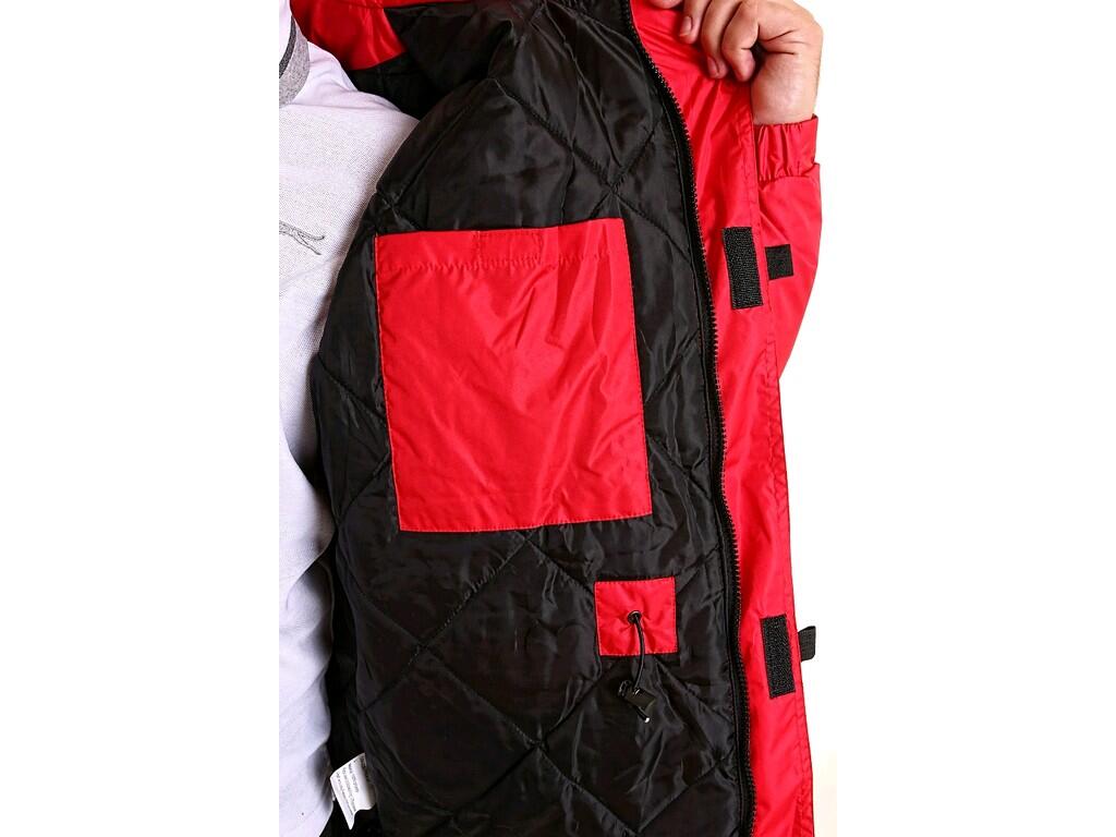 Pánská zimní bunda FREMONT, červeno-černá, vel. 3XL